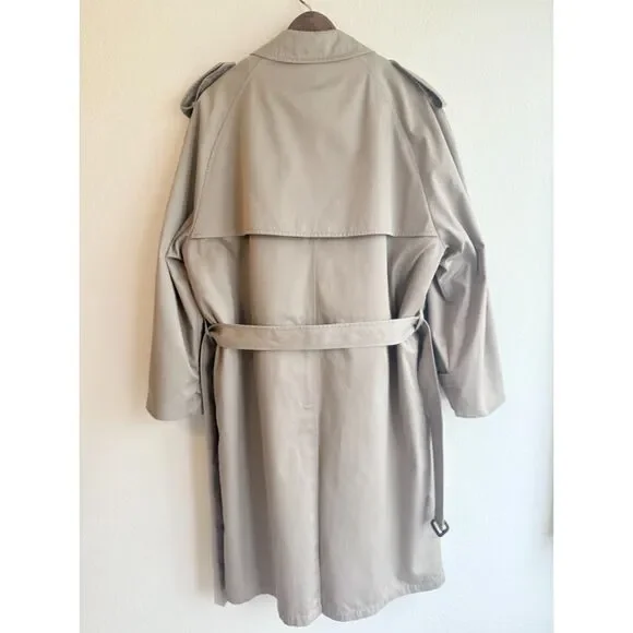 Vintage London Fog Double Breasted Trench Coat with Removable Lining size 46 Reg - Picture 10 of 11